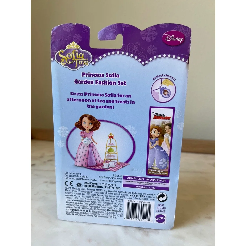 Disney Princess Sofia #42 Have Fun Garden Themed Set Dress Accessories New
